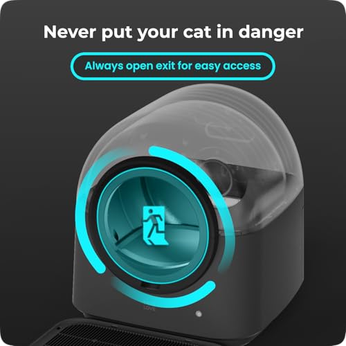 TYPro Self Cleaning Cat Litter Box Automatic with APP Control Dark Grey E189