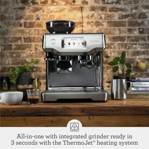 Breville Barista Touch Espresso Machine BES880BSS, Brushed Stainless Steel Y6746