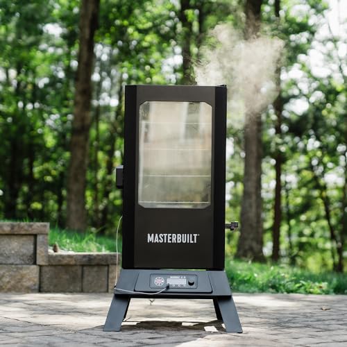 Masterbuilt 30-inch Digital Electric Vertical BBQ Smoker with Side Wood Chip Loader, Black A570