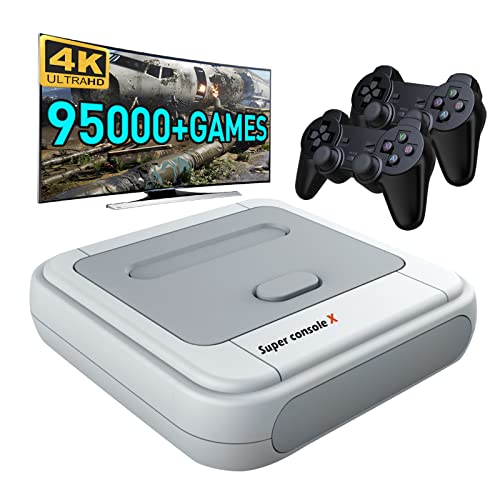 Kinhank Super Console X Retro Video Game Console with 2 Gamepads 128GB G979567