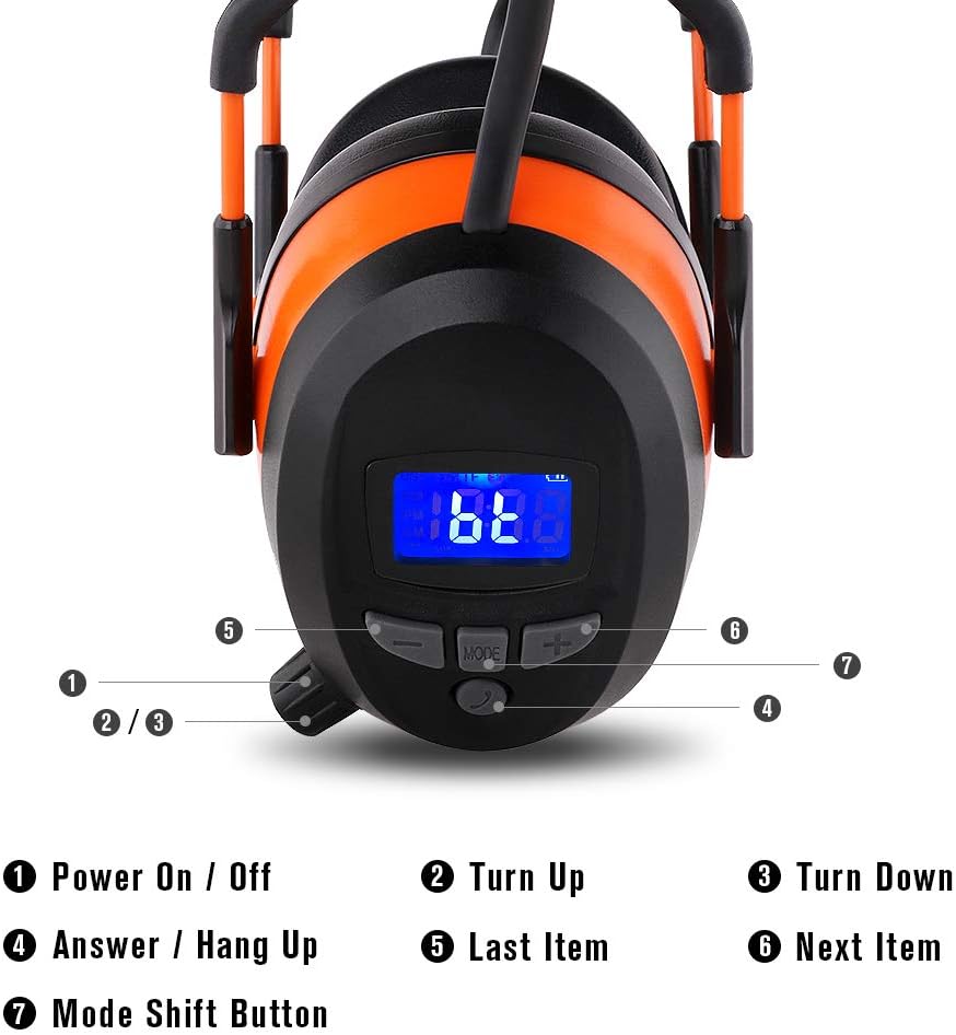 WULFPOWERPRO Wireless Bluetooth Headphones with Noise Reduction for Work, Pack of 2 K493