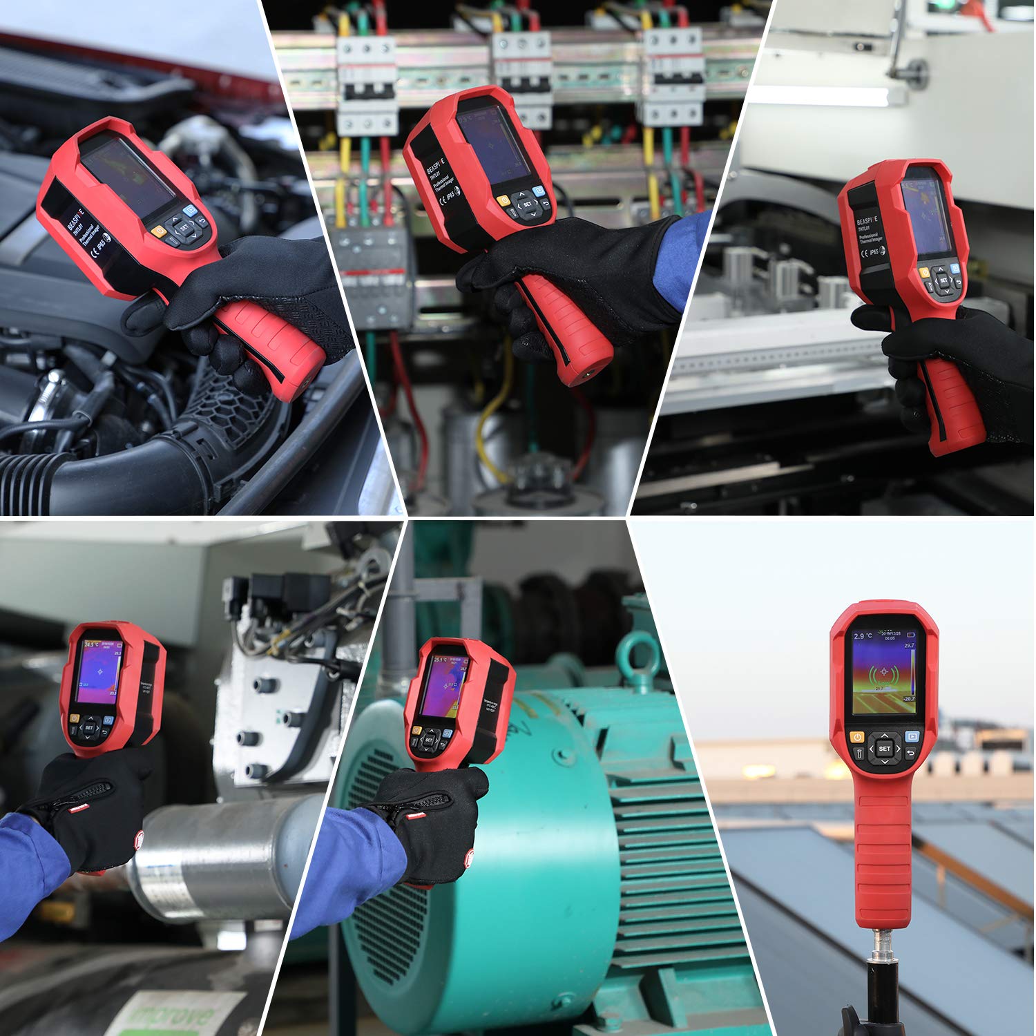 IR Infrared Thermal Imager Camera Rechargeable Handheld with 3.5" LCD Display P901