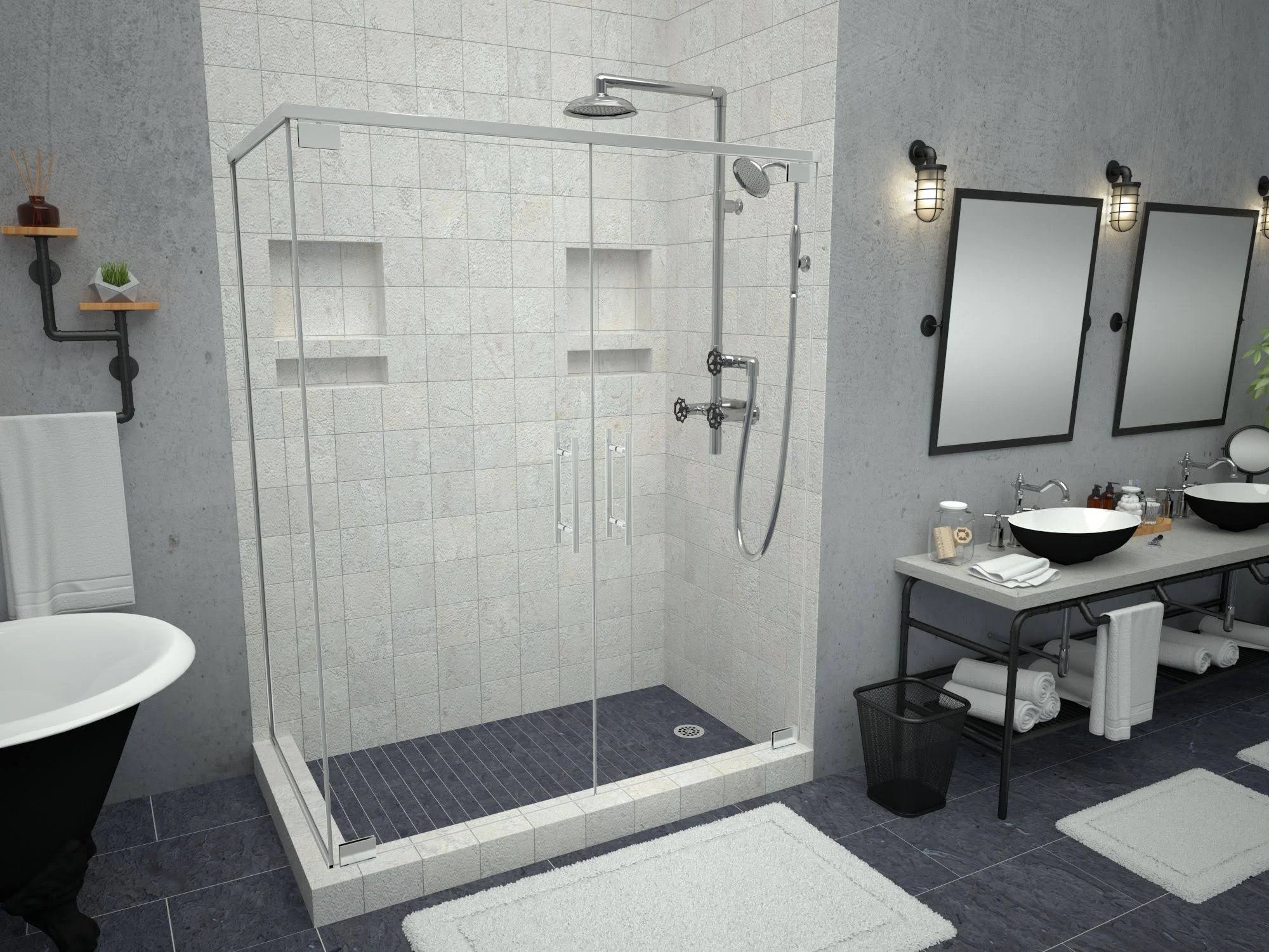 Tile Redi Shower Pan Right Drain R4428