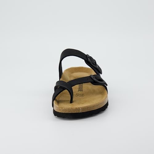CUSHIONAIRE Women's Luna Cork Footbed Sandal I795