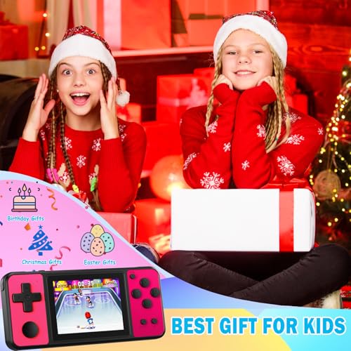 Beico 32 Bit Kids Handheld Games with 139 Preloaded Video Games, Blue-Red H196