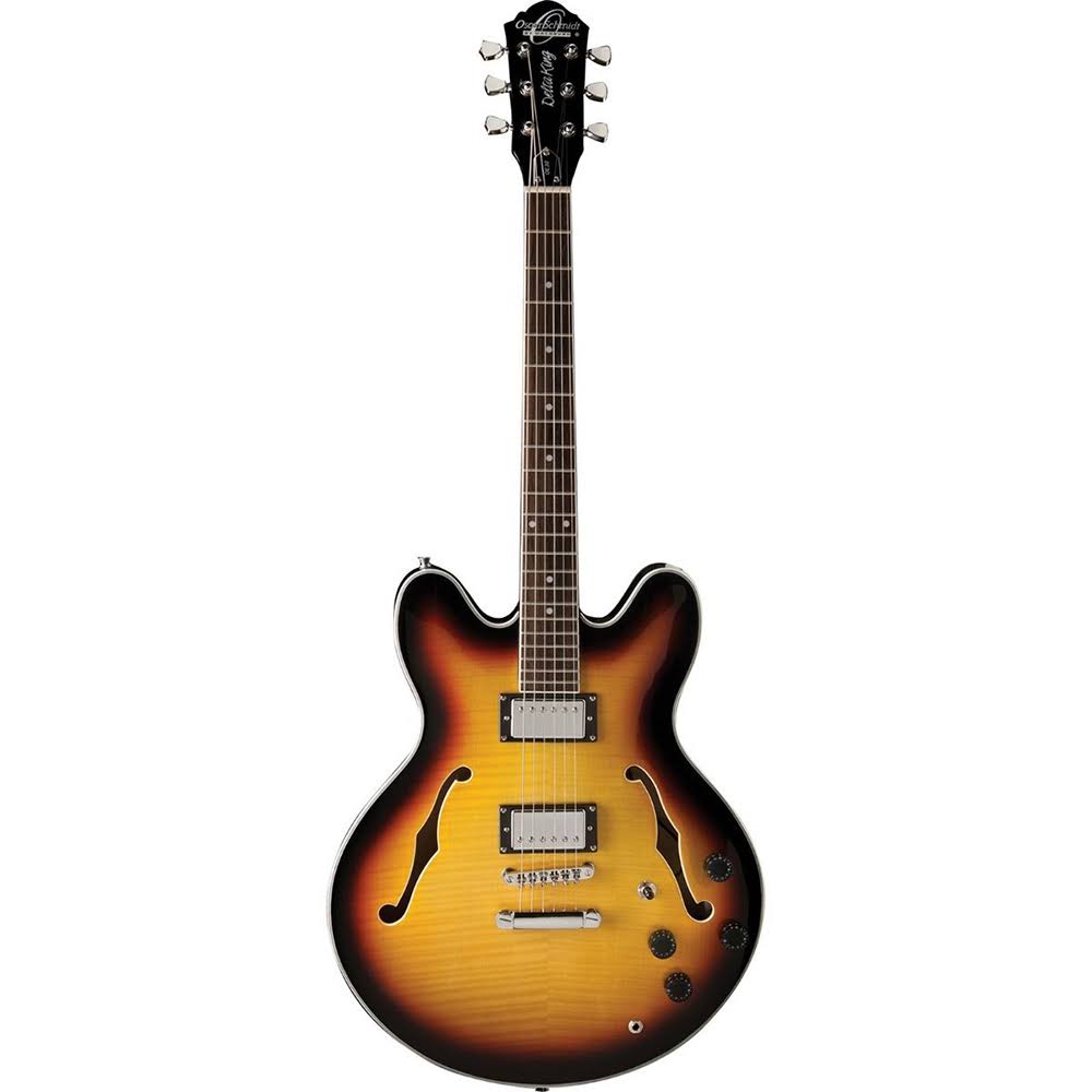 Oscar Schmidt OE30TS Semi Hollowbody Electric Guitar - Sunburst