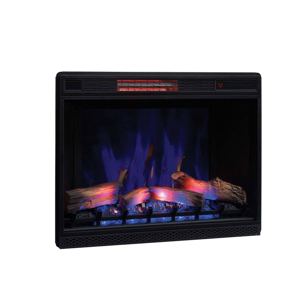 ClassicFlame 27-In Black Electric Fireplace Insert F1265