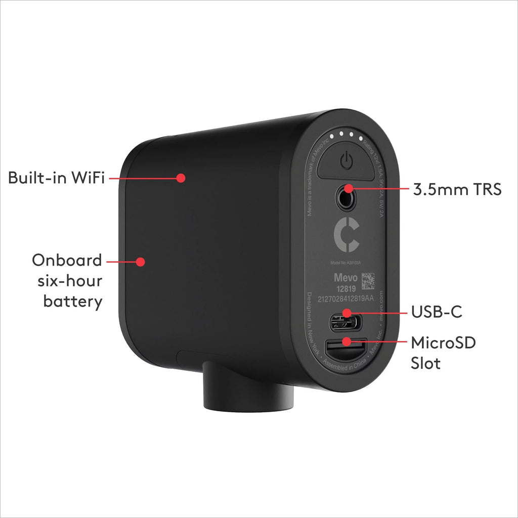 Logitech Mevo Start Wireless Live Streaming Camera, 1080p HD, Black U540187