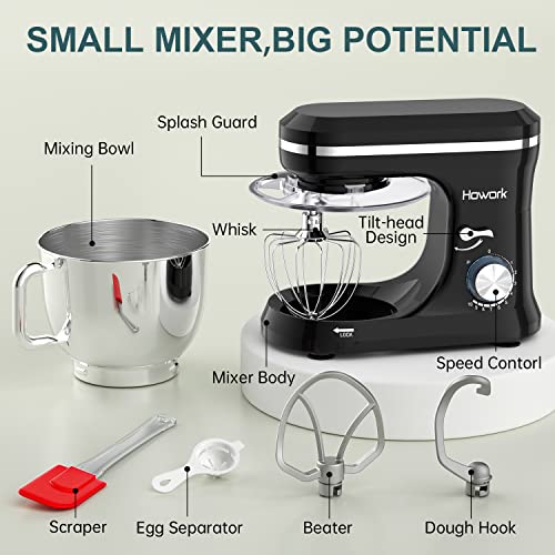 HOWORK Electric Stand Mixer 6.5QT Stainless Steel Bowl, Blue P383969