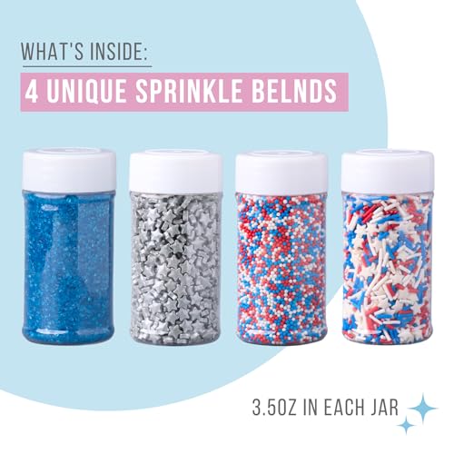 Sweets Indeed Christmas Sprinkles Mix 10.9 oz Holiday Blend O12924