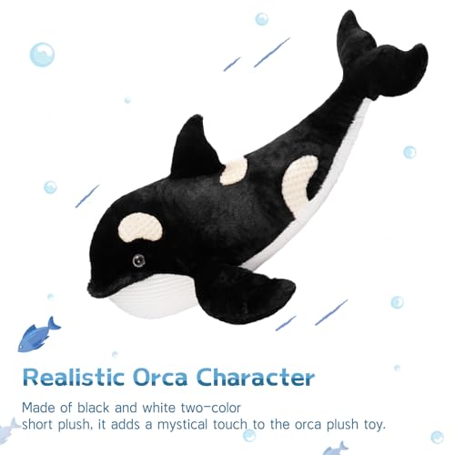 MorisMos 31.5Inch Orca Stuffed Animal Plush Toy for Kids M6808
