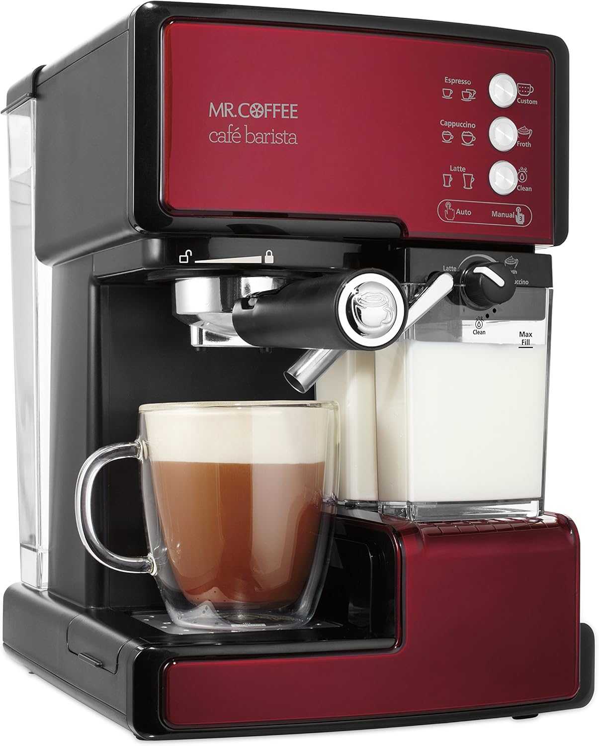 Mr. Coffee Espresso and Cappuccino Maker | Café Barista , Silver