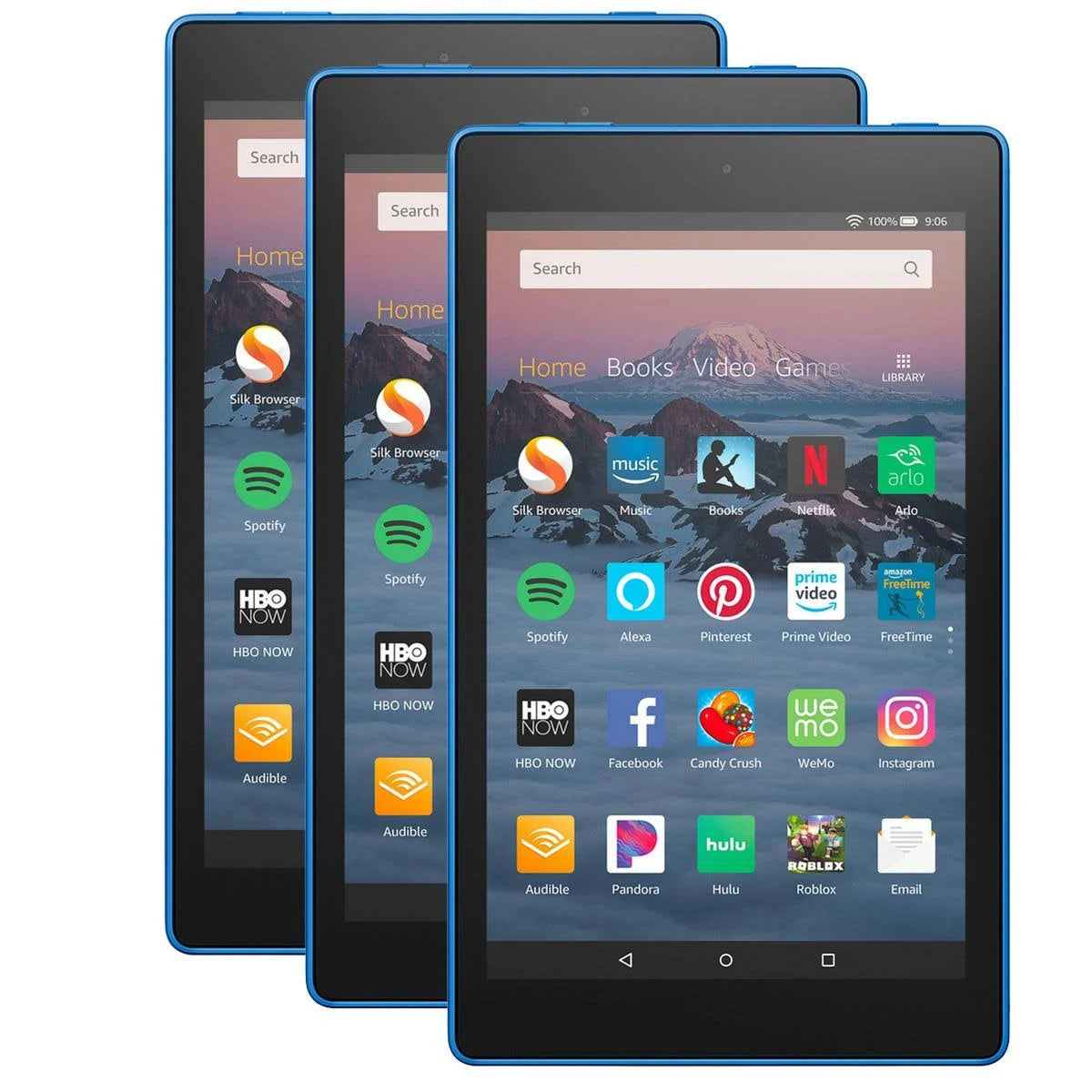 Amazon 3 Pack Fire HD 8 Tablet, 32GB, Marine Blue B078HP8WTL 3