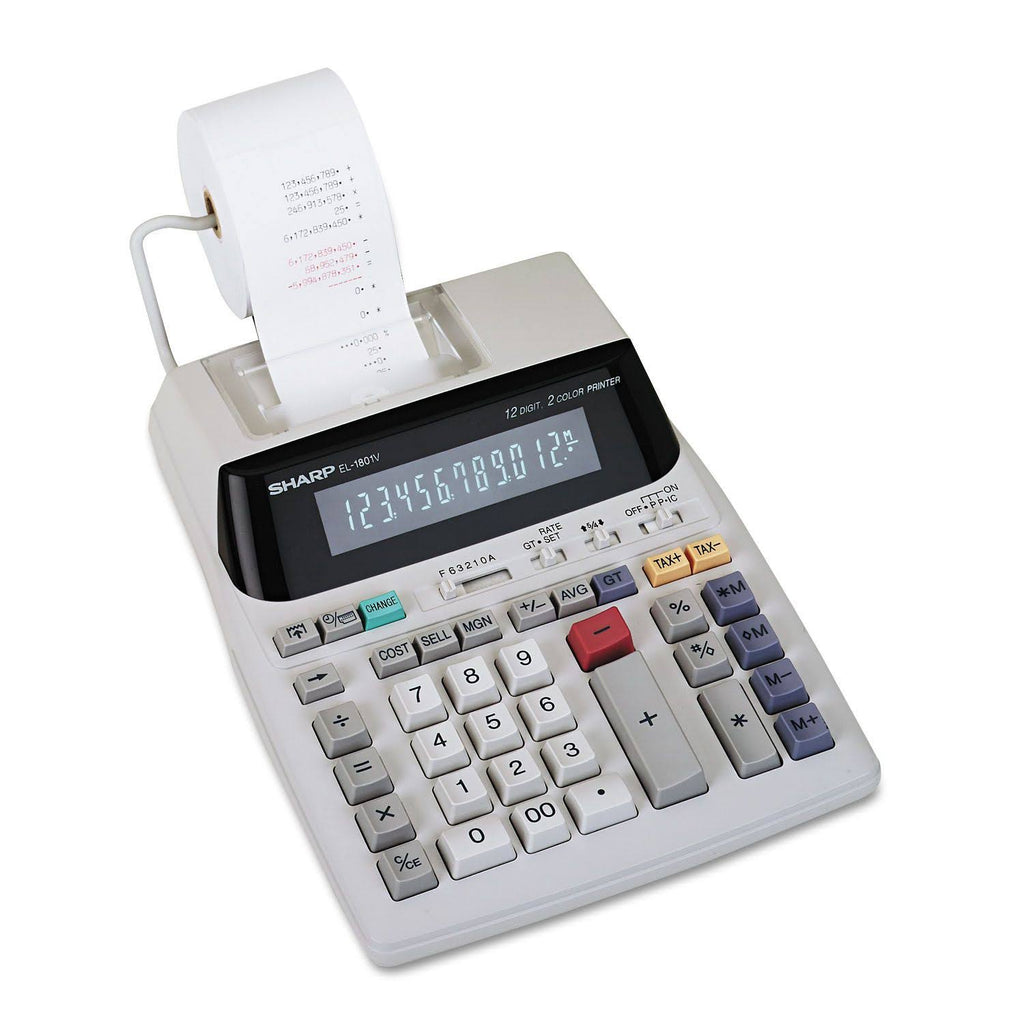Sharp EL-1801V 12 Digit Printing Calculator D4881