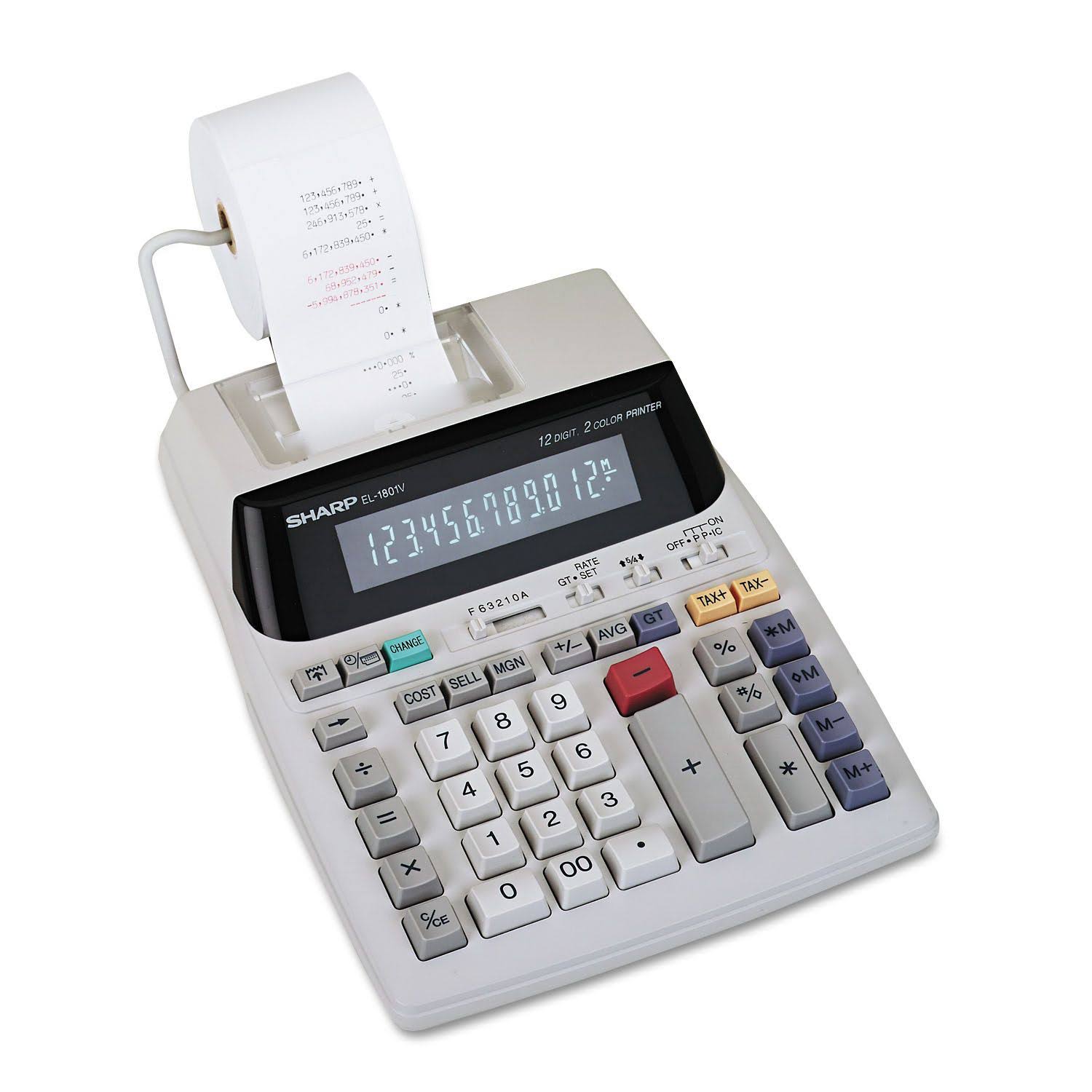 Sharp EL-1801V 12 Digit Printing Calculator D4881