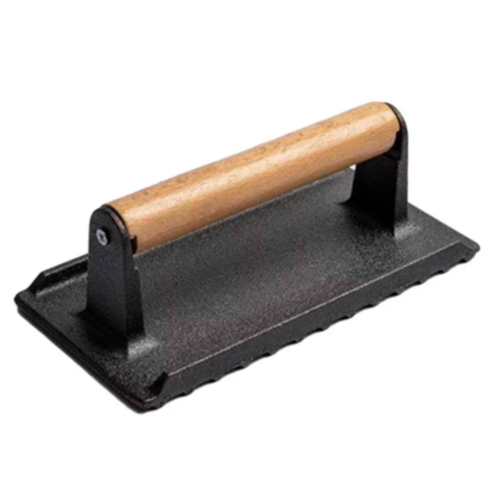 Cast Iron Barbecue Press for Burgers and Steak H626