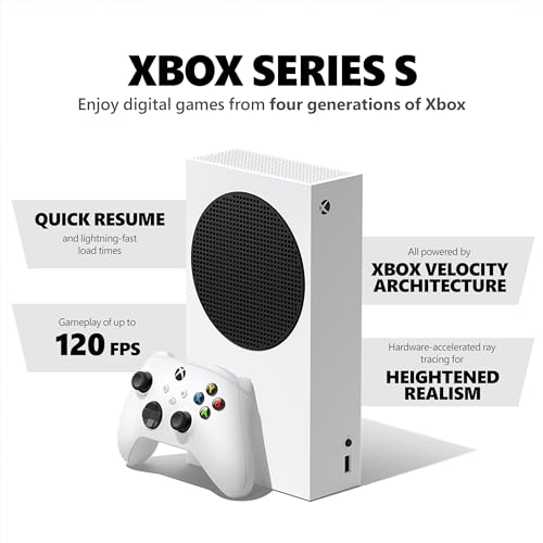 Xbox Series S Starter Bundle with Game Pass Ultimate 3 Month Membership, 512GB SSD J473