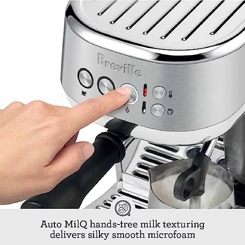 Breville Bambino Plus Espresso Machine BES500BSS, Brushed Stainless Steel U564