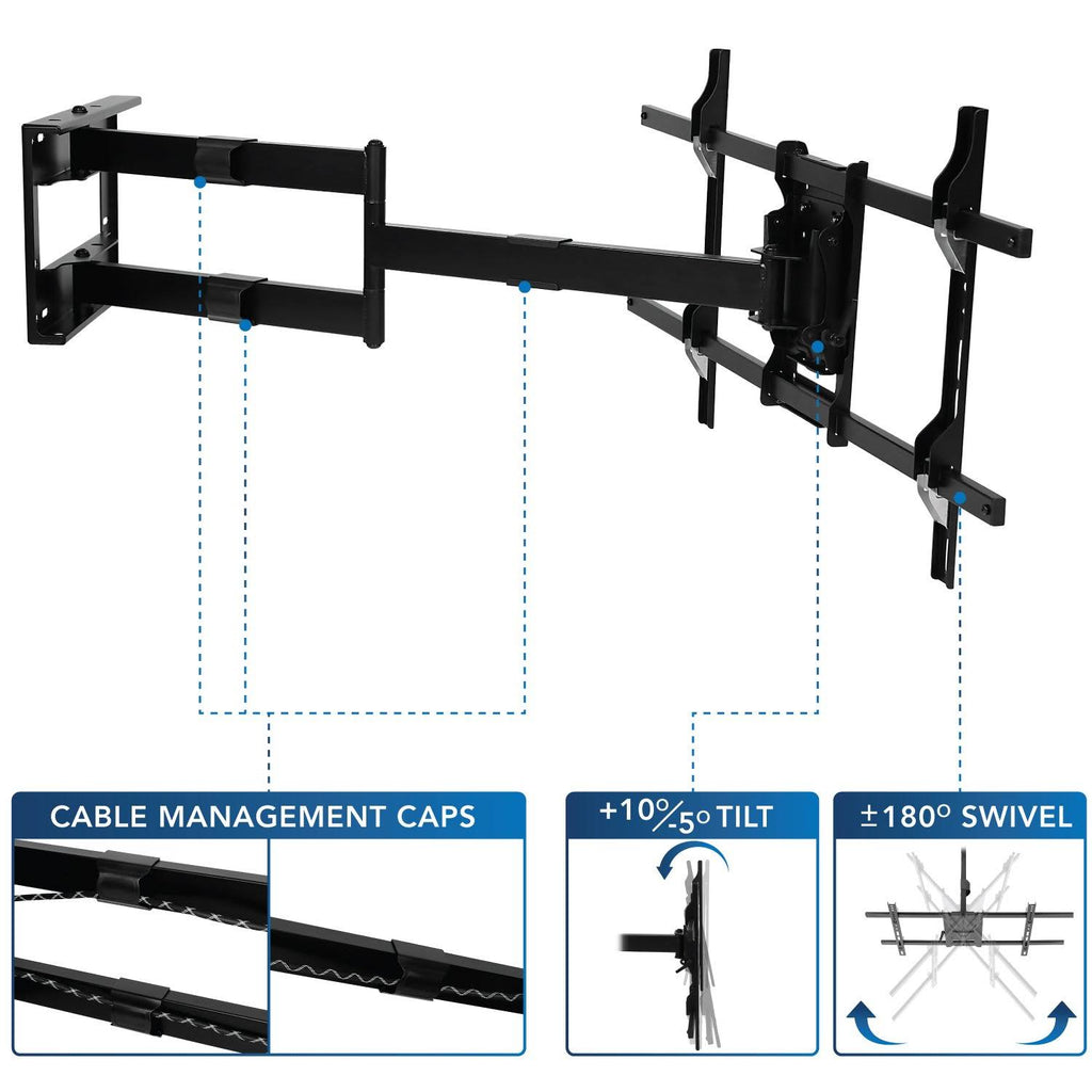 Mount-It! Extending Long Arm TV Mount for 42-70 Displays (MI-372) I480136