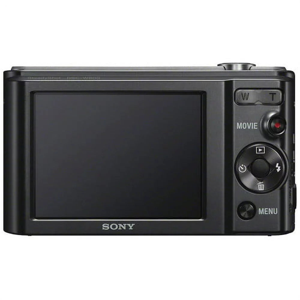 Sony Cyber-Shot DSC-W800 Digital Camera (Black) + 32GB Memory Card + Deluxe Bundle A2445