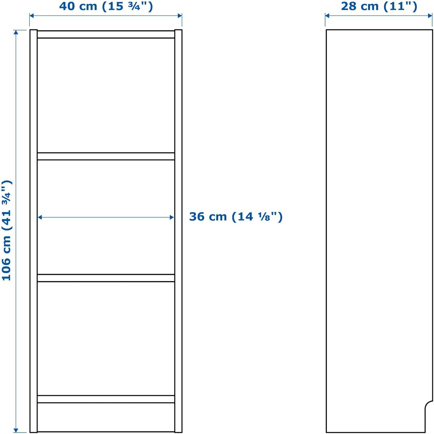 IKEA Billy Bookcase White U69812