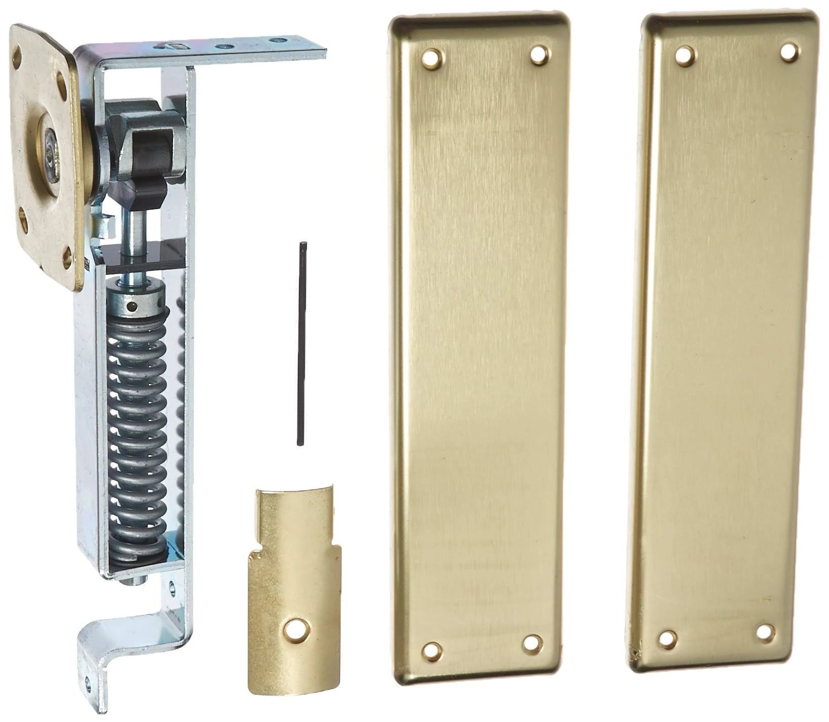 Bommer 7800 Series Cast Steel Horizontal Type Medium Duty Spring Pivot with Floor Plate, Steel Side Plate, 1.37-1.75 Door Thickn