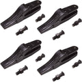 Titan Attachments 1358203 Bucket Teeth 4pc Set CAT 305CR 304.5 304CR Unitooth Digging w/Bolt Nut