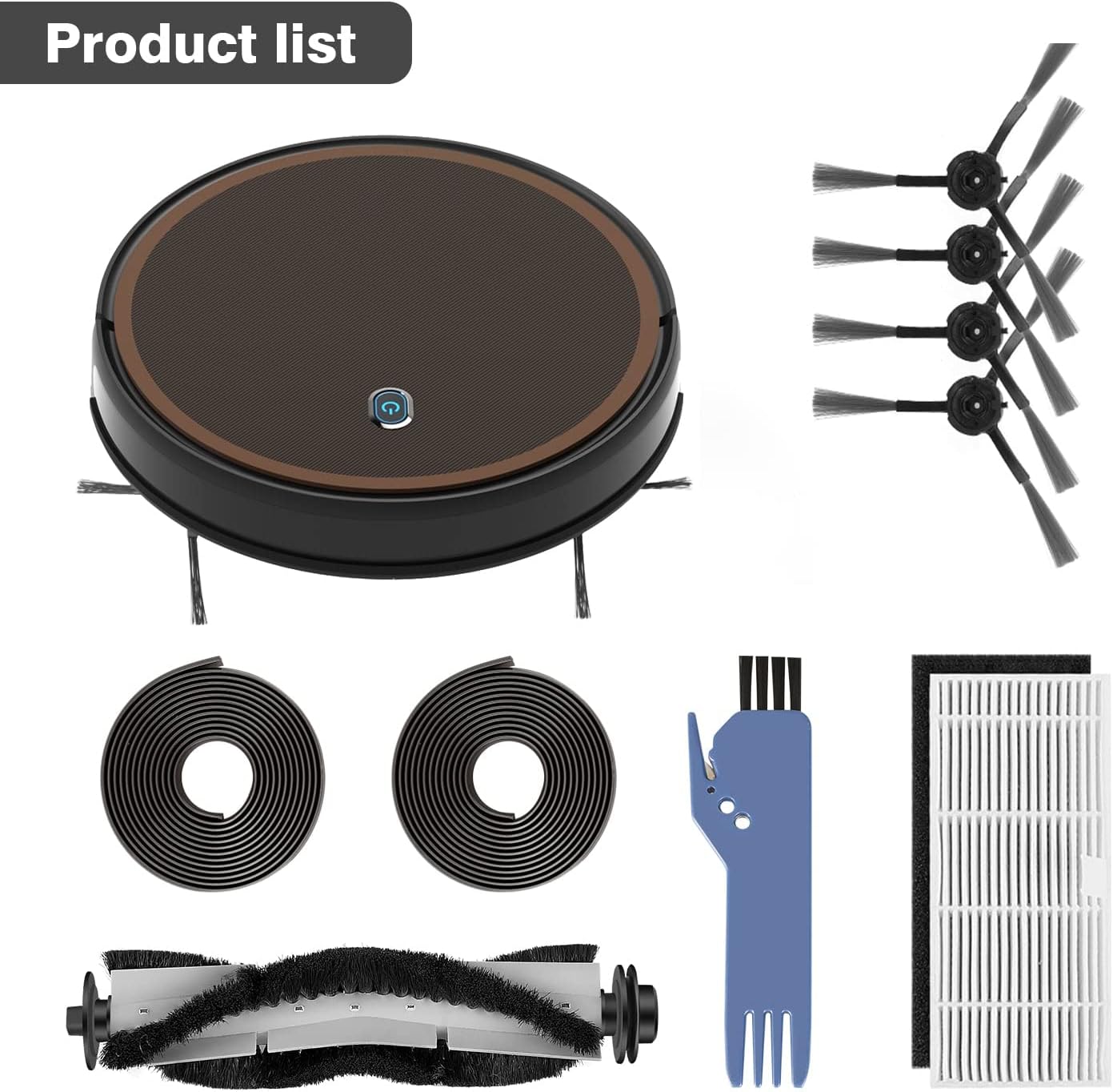 Robot Vacuum Cleaner 2000Pa Suction, 110 Min Runtime, Self-Charging B1979