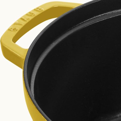 STAUB Cast Iron Dutch Oven 5.5-qt Round Cocotte, Black Matte P4487
