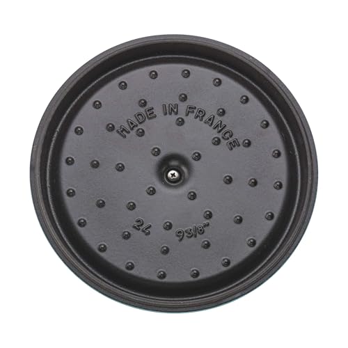STAUB Cast Iron Dutch Oven 5.5-qt Round Cocotte, Black Matte P4487