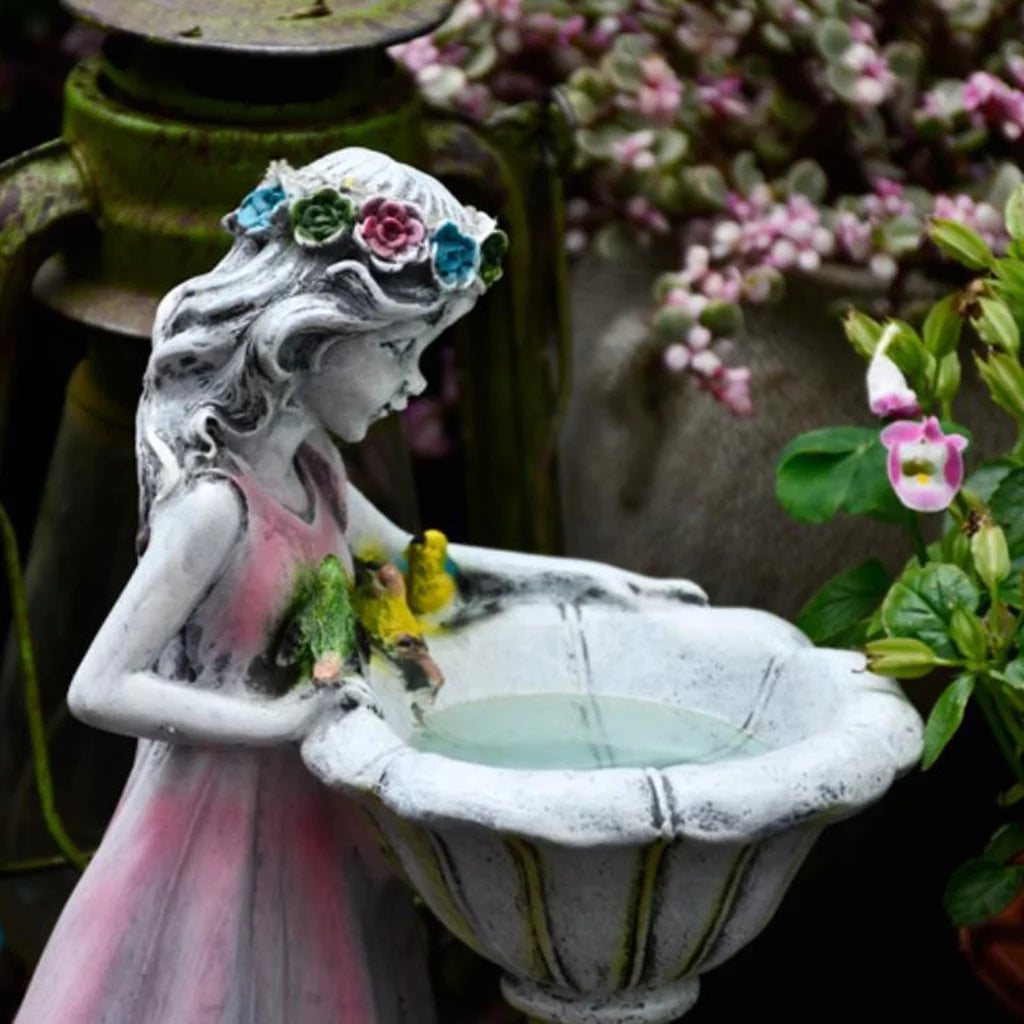 Large Resin Garden Statue LED Light Outdoor Decor C56407