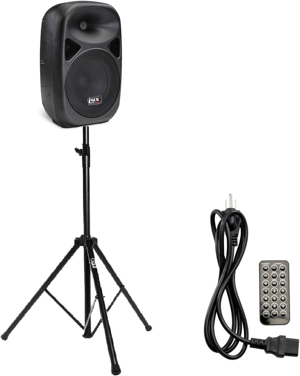 LyxPro SPA15 15 Portable PA Speaker System with Tripod Stand B731014