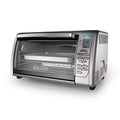 BLACK+DECKER 6-Slice Convection Toaster Oven, CTO6335S, 20% Faster Cooking, 120-Minute Timer, Extra-Deep Interior, 8 One-Touch Functions