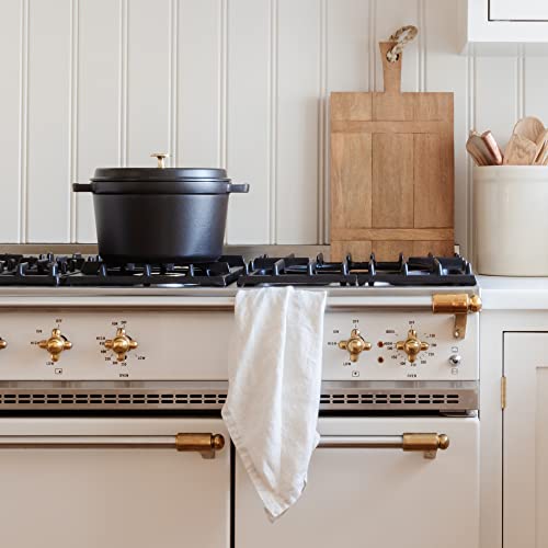 STAUB Cast Iron Dutch Oven 5.5-qt Round Cocotte, Black Matte P4487