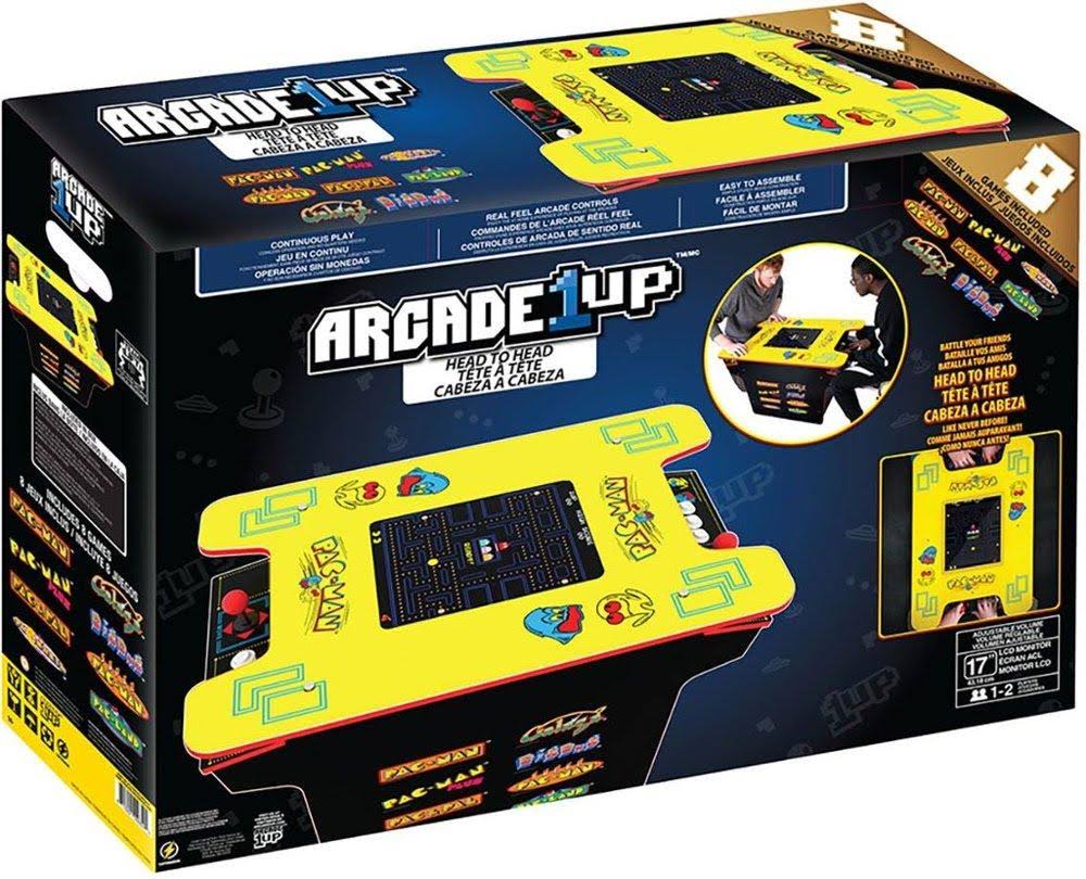 Arcade1Up Deluxe 8-in-1 Head to Head Cocktail Table with Pac-Man and Galaga G2028