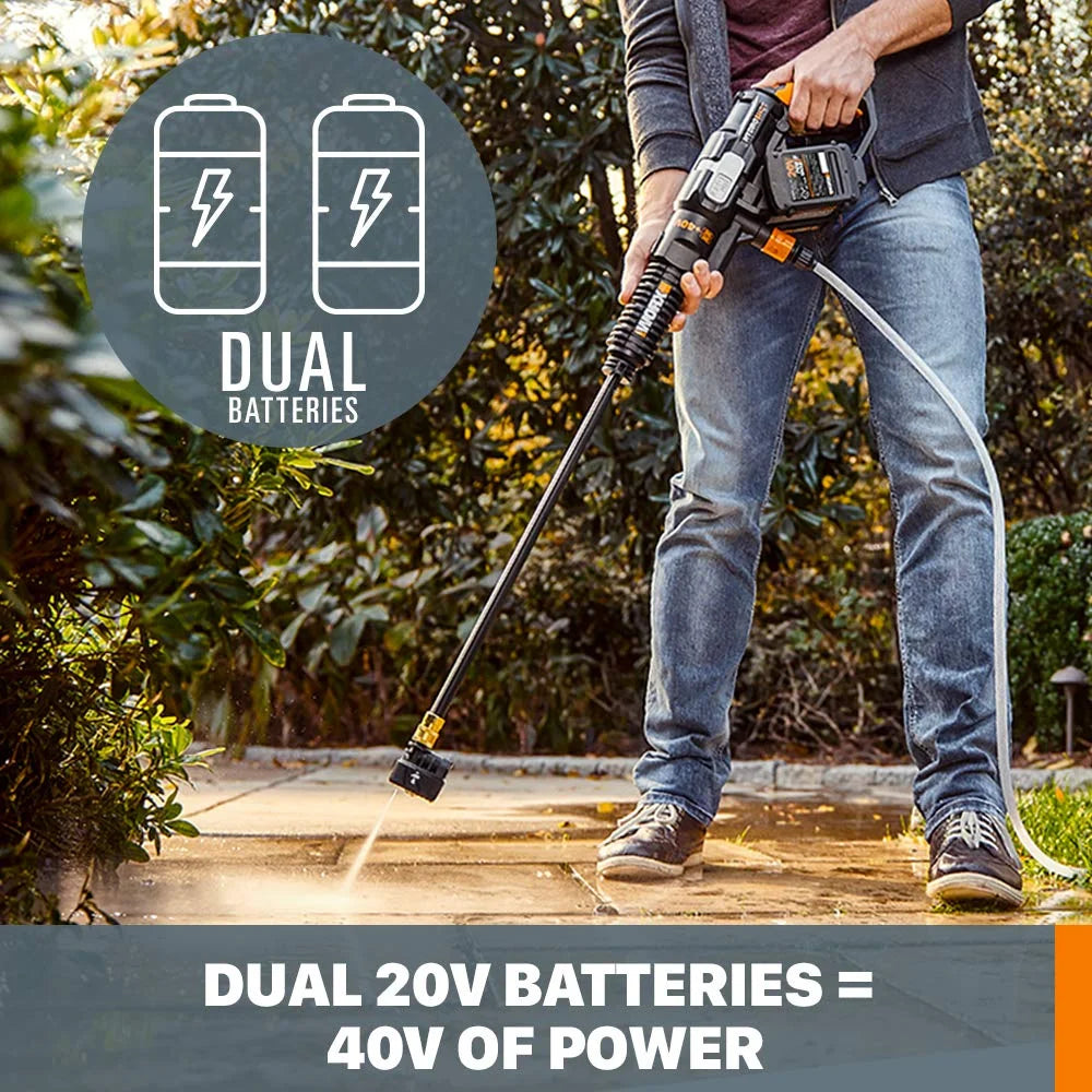 WORX 40V Power Share Hydroshot Portable Power Cleaner WG644 Y357363