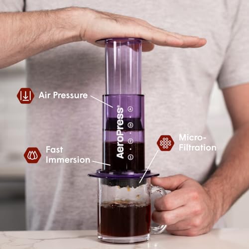 AeroPress Original XL Coffee Press – 3-in-1 Portable Coffee Maker for Camping & Travel Y52044