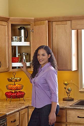 Rev-A-Shelf 5CW2-1222-CR 12 in. Pull-Out 2-Tier Cabinet Cookware Organizer Z815