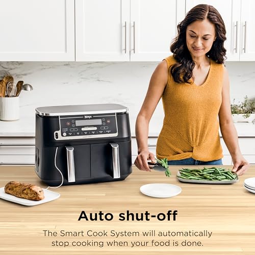 Ninja DZ401 Foodi 10 Quart DualZone XL 2-Basket Air Fryer, Grey L260