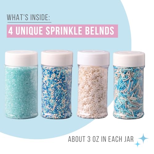 Sweets Indeed Christmas Sprinkles Mix 10.9 oz Holiday Blend O12924
