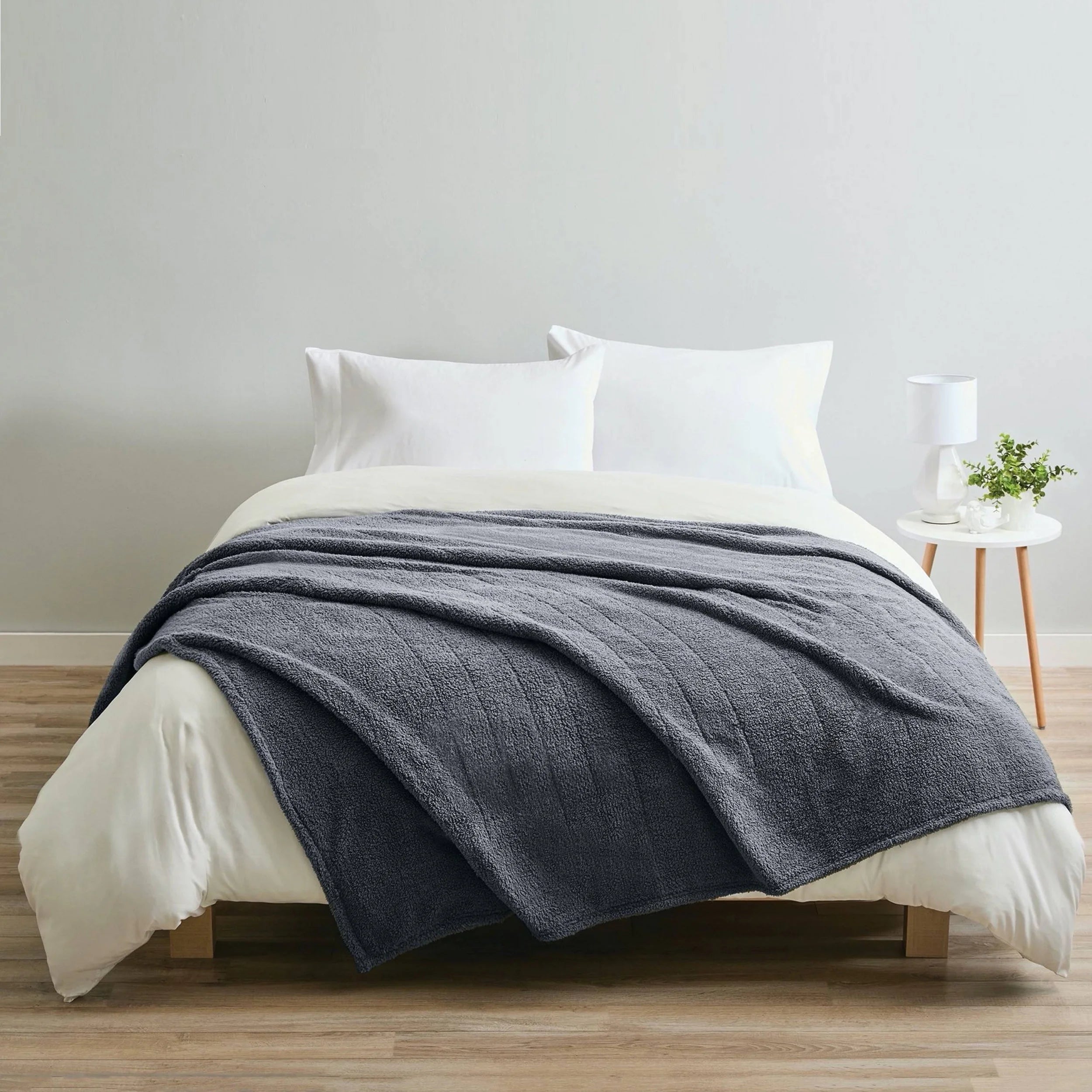 Sunbeam Full Size Heated Blanket with WiFi and Heated Body Pillow W57851