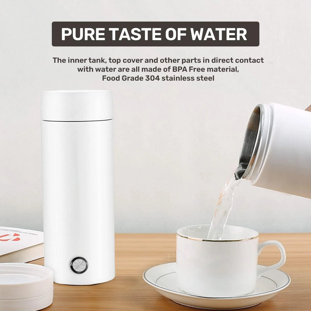 300ml Portable Electric Kettle Stainless Steel Travel M603965