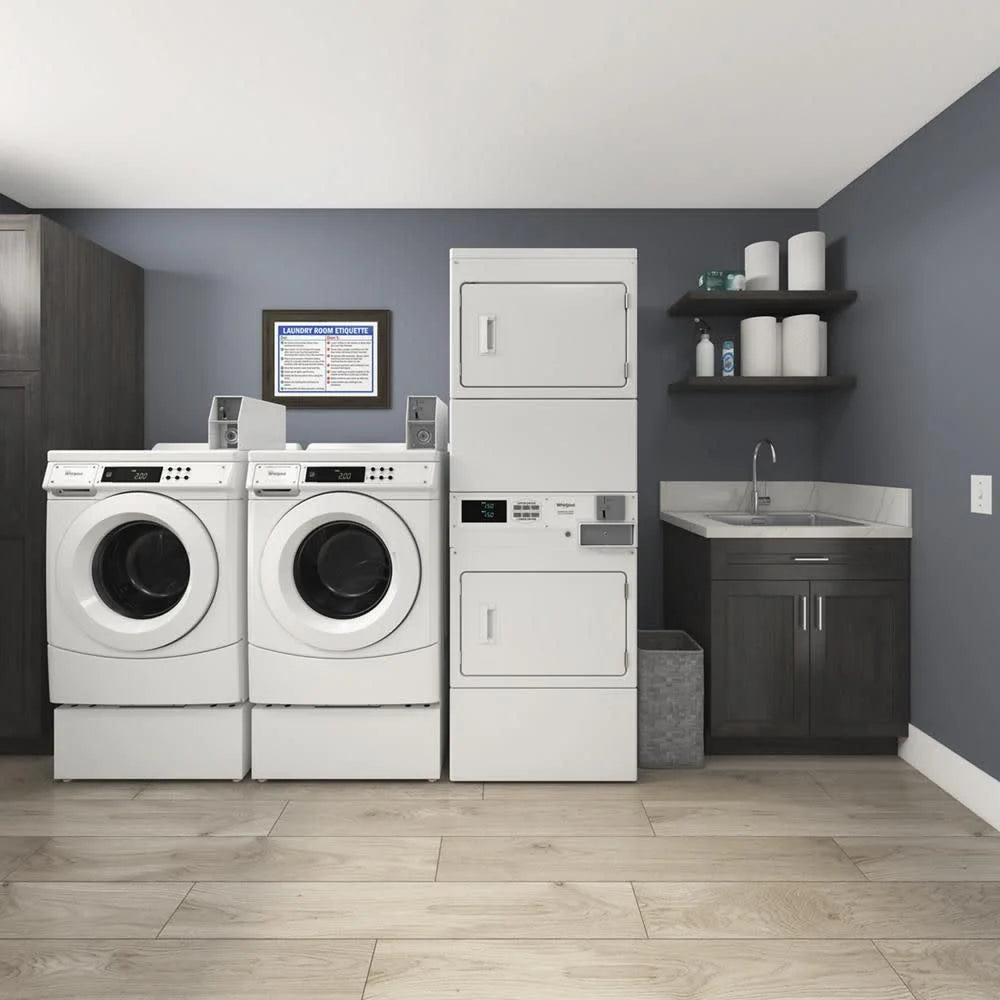 Whirlpool CHW9150GW 27 Inch Commercial Front Load Washer G928