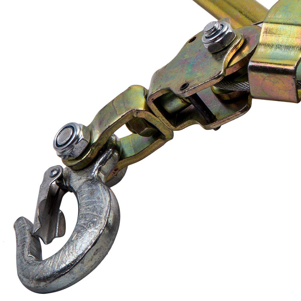 RLOZUI Heavy Duty Hand Puller 2 Ton with Cable Rope, 4400LB, Pack of 2 S476482