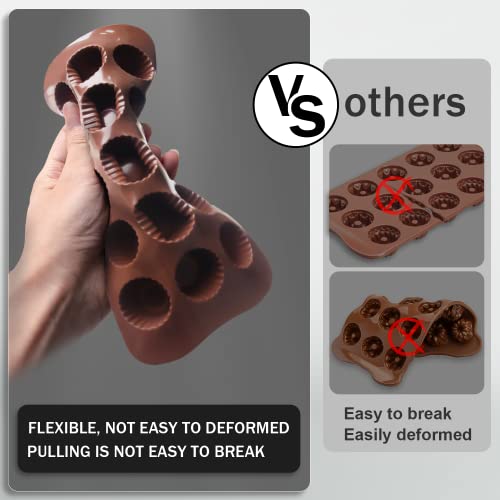 Silicone Mold for Baking, Half Sphere Chocolate Cake Jelly Mold (2 Packs) L40364