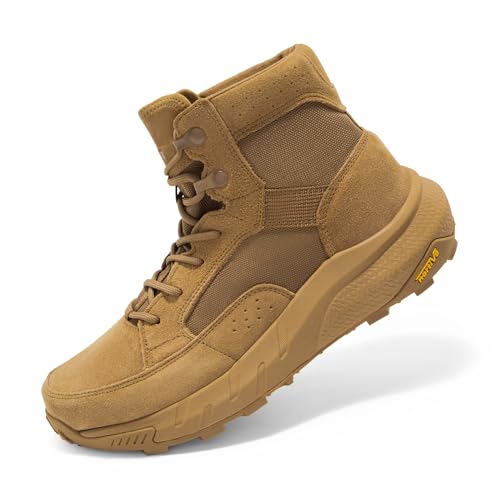 NORTIV 8 Men's Lightweight Leather Combat Boots W79068