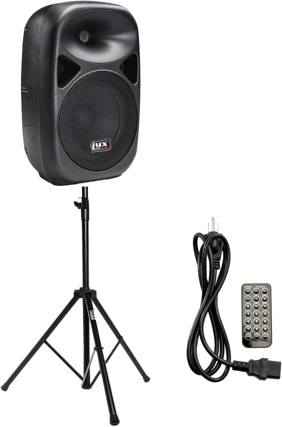 LyxPro SPA15 15 Portable PA Speaker System with Tripod Stand B731014