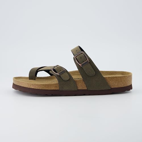 CUSHIONAIRE Women's Luna Cork Footbed Sandal I795