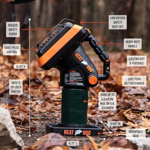 Heat Hog 9000 BTU Portable Propane Radiant Space Heater Y8820