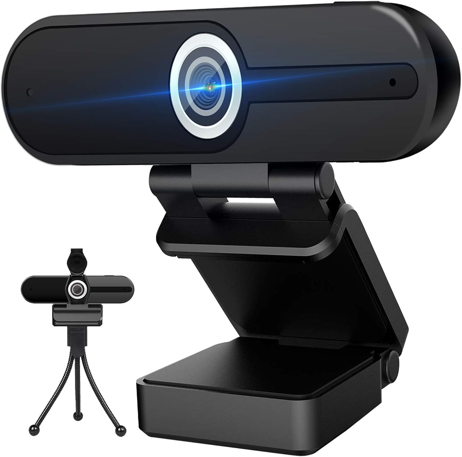 4K Webcam with Microphone Computer Camera 8MP USB Webcam 1080P for Video Calling, Conference, Streaming, Webcam with Privacy Cover and Mini Tripod,4K Resolution Ultra HD Web Cam with Microphone Pack of 2